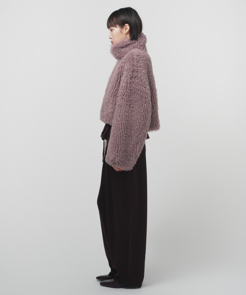 セール】NEW CRIMPED FUR CROPPED BLOUSON / ニュークリンプドファー