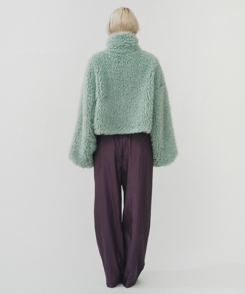 ジャケット・アウター NEW CRIMPED FUR CROPPED BLOUSON NEW CRIMPED FUR CROPPED BLOUSON / ニュークリンプドファー
