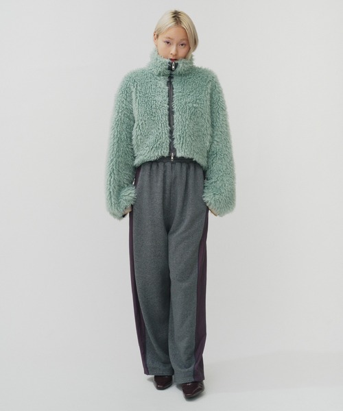 NEW CRIMPED FUR CROPPED BLOUSON / ニュークリンプドファー