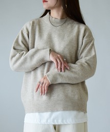 ミックスカラーオーバーニット