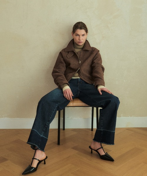 KUME/クメ Wool Bomber Jacket ボンバージャケット（ブルゾン）｜KUME 