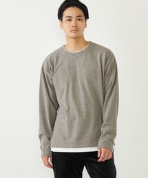 SHIPS Colors:〈洗濯機可能〉サカリバ フェイクレイヤード ロングスリーブ カットソー