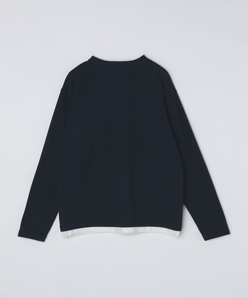 SHIPS Colors(シップス カラーズ)の「SHIPS Colors:〈洗濯機可能〉サカリバ フェイクレイヤード ロングスリーブ カットソー(Tシャツ/カットソー・メンズ・ブラウン/グレー/ブルー・MEDIUM/LARGE/X-LARGE)」の7枚目の写真