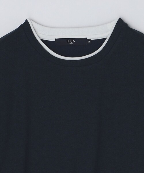 SHIPS Colors(シップス カラーズ)の「SHIPS Colors:〈洗濯機可能〉サカリバ フェイクレイヤード ロングスリーブ カットソー(Tシャツ/カットソー・メンズ・ブラウン/グレー/ブルー・MEDIUM/LARGE/X-LARGE)」の8枚目の写真