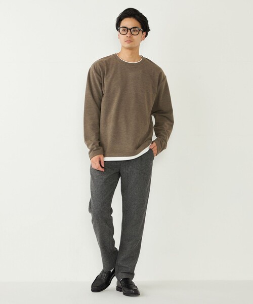 SHIPS Colors(シップス カラーズ)の「SHIPS Colors:〈洗濯機可能〉サカリバ フェイクレイヤード ロングスリーブ カットソー(Tシャツ/カットソー・メンズ・ブラウン/グレー/ブルー・MEDIUM/LARGE/X-LARGE)」の20枚目の写真