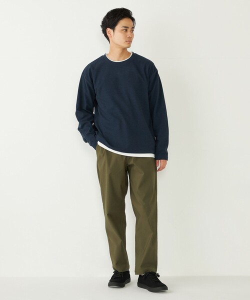 SHIPS Colors(シップス カラーズ)の「SHIPS Colors:〈洗濯機可能〉サカリバ フェイクレイヤード ロングスリーブ カットソー(Tシャツ/カットソー・メンズ・ブラウン/グレー/ブルー・MEDIUM/LARGE/X-LARGE)」の21枚目の写真