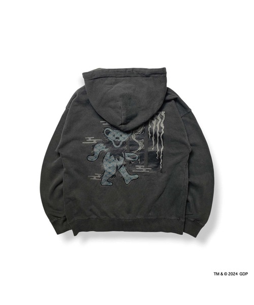 Grateful Dead（グレイトフルデッド）の「RIVER SIDE CULTURE/Grateful Dead(グレイトフルデッド)水墨DEAD BEAR プルパーカー KIDS (M4)（パーカー・キッズ・ベージュ/チャコールグレー・100/120/110/150/140/130/160）」の11枚目の写真