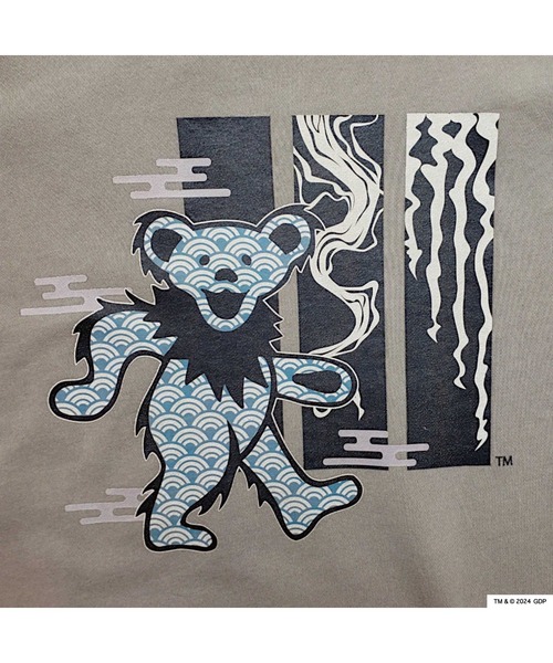 Grateful Dead（グレイトフルデッド）の「RIVER SIDE CULTURE/Grateful Dead(グレイトフルデッド)水墨DEAD BEAR プルパーカー KIDS (M4)（パーカー・キッズ・ベージュ/チャコールグレー・100/120/110/150/140/130/160）」の14枚目の写真