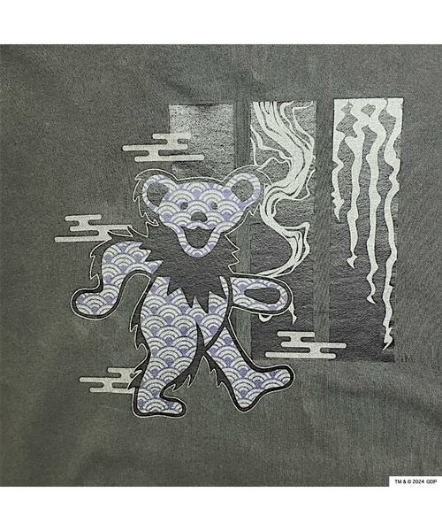 Grateful Dead（グレイトフルデッド）の「RIVER SIDE CULTURE/Grateful Dead(グレイトフルデッド)水墨DEAD BEAR プルパーカー KIDS (M4)（パーカー・キッズ・ベージュ/チャコールグレー・100/120/110/150/140/130/160）」の7枚目の写真