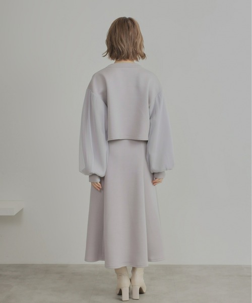 Olu.(オルドット)の「チュールドッキングセットアップ(セットアップ・レディース・ピンク/グレー・0/1)」の8枚目の写真