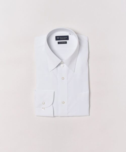TOKYO SHIRTS(トウキョウシャツ)の「透け防止 形態安定ノーアイロン レギュラー 長袖ビジネスワイシャツ 白無地(ビジネスシャツ・メンズ・ホワイト・首回り37cm-裄丈80cm/首回り39cm-裄丈84cm/首回り41cm-裄丈82cm/首回り41cm-裄丈86cm/首回り42cm-裄丈86cm/首回り43cm-裄丈82cm/首回り43cm-裄丈86cm/首回り39cm-裄丈80cm/首回り42cm-裄丈82cm)」の1枚目の写真