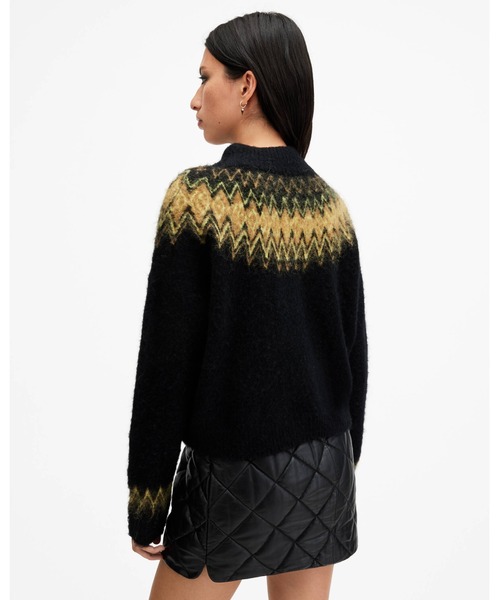 ニット セーター CLYDE FAIR ISLE FUNNEL NECK JUMPER | CLYDE FAIR ISLE ファンネル ネック ニット CLYDE FAIR ISLE FUNNEL NECK JUMPER | CLYDE FAIR ISLE