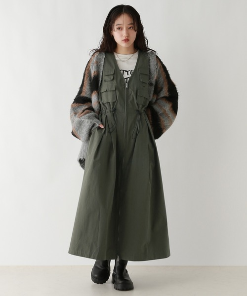 【セール】ボーダーシャギーニットカーディガン（カーディガン/ボレロ）｜RAGEBLUE（レイジブルー）