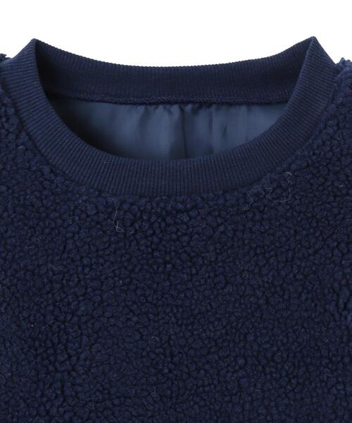 WEGO(ウィゴー)の「WEGO/スポーツグラフィックボアショートプルオーバー(スウェット・レディース・ネイビー/ホワイト・FREE)」の6枚目の写真