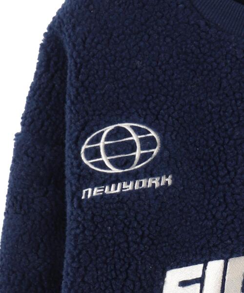 WEGO(ウィゴー)の「WEGO/スポーツグラフィックボアショートプルオーバー(スウェット・レディース・ネイビー/ホワイト・FREE)」の7枚目の写真