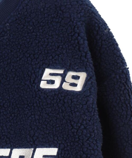 WEGO(ウィゴー)の「WEGO/スポーツグラフィックボアショートプルオーバー(スウェット・レディース・ネイビー/ホワイト・FREE)」の8枚目の写真