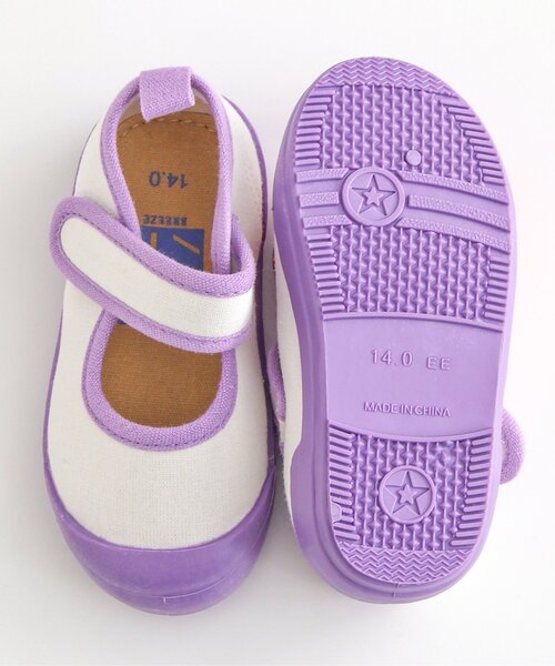 BREEZE（ブリーズ）の「上履き（スリッポン・キッズ・チャコール/パープル/グレー/ベージュ・14/15 /16/17/18/19）」の13枚目の写真