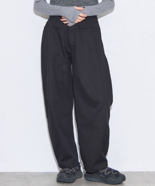 切り替えデザインカーブパンツ（デニムパンツ）｜leimn（レイムン）