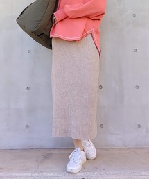 Q | リブニットタイトスカート(スカート)