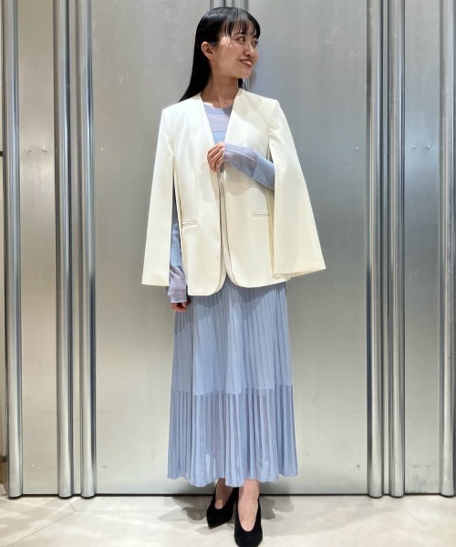 PINKY&DIANNE（ピンキーアンドダイアン）の「◆シアーコンビフレアーニットワンピース（ワンピース・レディース・ブルー系その他3/ネイビー・38）」の18枚目の写真