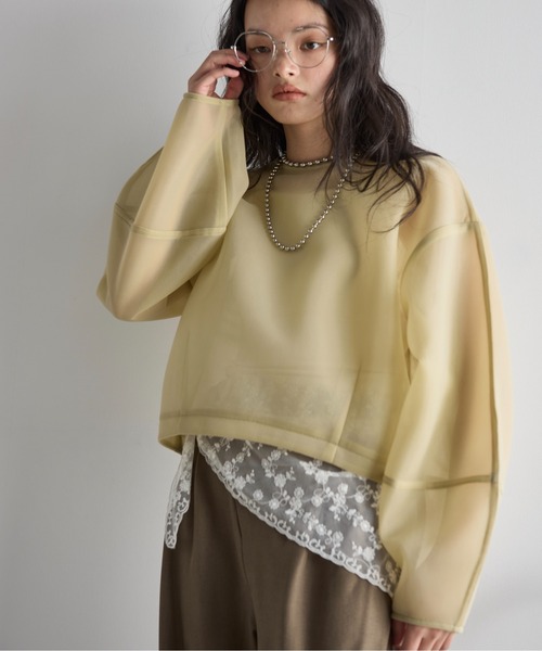 【チャコット】シアーダンボールプルオーバー シアーダンボールプルオーバー（Tシャツ/カットソー）｜Chacott