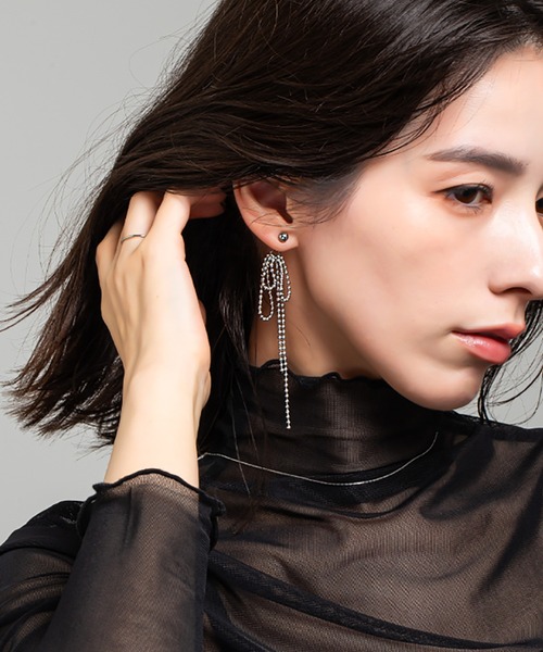 kirakiraShop（キラキラショップ）の「リボン モチーフ ボールチェーン ピアス（ピアス（両耳用）・レディース・ゴールド/シルバー・FREE）」の10枚目の写真