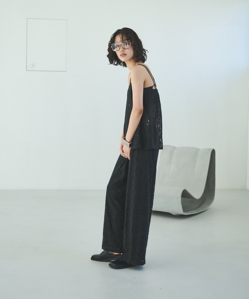 Trish(トリッシュ)の「レースキャミ(キャミソール・レディース・ブラック/ホワイト・MEDIUM)」の21枚目の写真