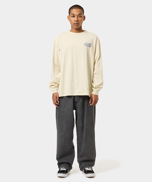 HUF（ハフ）の「MASHUP LS TEE（Tシャツ/カットソー・メンズ・ホワイト/ブラック/ナチュラル・XX-LARGE/X-SMALL/LARGE/X-LARGE/MEDIUM/SMALL）」の20枚目の写真