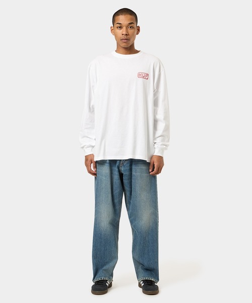 HUF（ハフ）の「MASHUP LS TEE（Tシャツ/カットソー・メンズ・ホワイト/ブラック/ナチュラル・XX-LARGE/X-SMALL/LARGE/X-LARGE/MEDIUM/SMALL）」の16枚目の写真