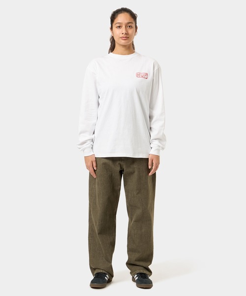 HUF（ハフ）の「MASHUP LS TEE（Tシャツ/カットソー・メンズ・ホワイト/ブラック/ナチュラル・XX-LARGE/X-SMALL/LARGE/X-LARGE/MEDIUM/SMALL）」の18枚目の写真