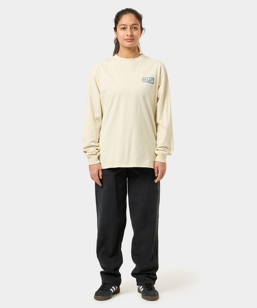 HUF（ハフ）の「MASHUP LS TEE（Tシャツ/カットソー・メンズ・ホワイト/ブラック/ナチュラル・XX-LARGE/X-SMALL/LARGE/X-LARGE/MEDIUM/SMALL）」の22枚目の写真