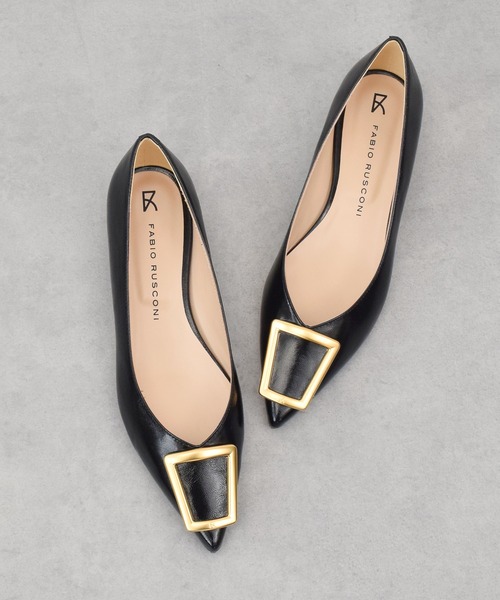 FABIO RUSCONI（ファビオルスコーニ）の「【FABIO RUSCONI】ポインテッドトウバックルパンプス(F51520)（パンプス・レディース・シルバー/ブラック系その他・35/36/37/38）」の4枚目の写真