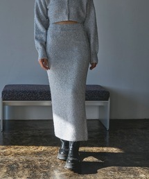 LAME KNIT SKIRT