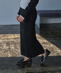 LAME KNIT SKIRT
