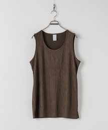 Casper John(LXp[W)Striped crepe tank top/k^Ngbv(^Ngbv)