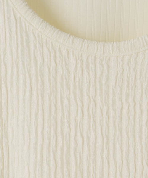 CASPER JOHN（キャスパージョン）の「Striped crepe tank top/楊柳タンクトップ（タンクトップ・メンズ・グレイッシュブルー/アイボリー/ブラック/ライトグレー/ピンク/ミント/マスタード/ブルー/グレー/ブラウン・X-SMALL/SMALL/MEDIUM/LARGE）」の16枚目の写真