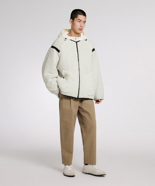 JNBY（ジェーエヌビーワイ）の「Reversible Round-neck Boa Jacket / リバーシブルジャケット（その他アウター・メンズ・ブラック・44/46）」の7枚目の写真