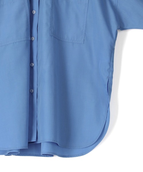 ADAM ET ROPE'（アダムエロペ）の「【WEB限定】・【定番人気】TCブロードバンドシャツ（シャツ/ブラウス・レディース・ブラック系その他/オフホワイト/ダークグリーン/ブルー系その他4/ブルー系その他6/パープル系その他3/ピンク・FREE）」の15枚目の写真