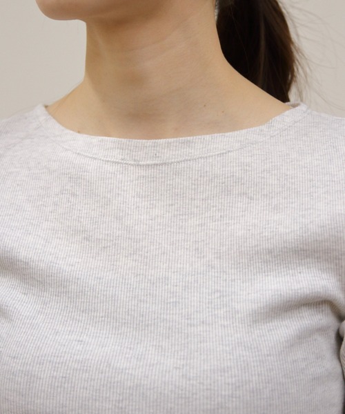 セール】ORCIVAL/オーシバル ボートネックハーフスリーブプルオーバー