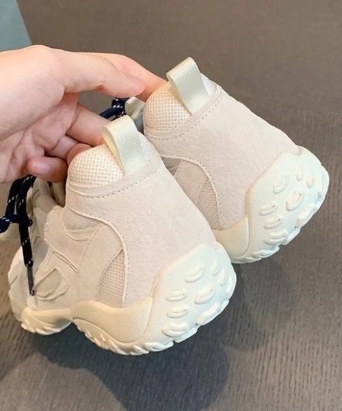 Teem Store（チームストア）の「配色紐トレーナースポーツスニーカー チャンキースニーカー（スニーカー・レディース・ホワイト/ピンク/イエロー/シルバー・S/M/L）」の11枚目の写真