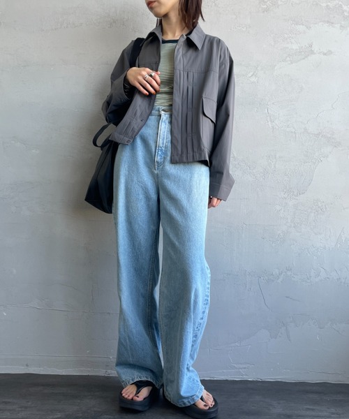 アニーカ UNIVERSAL OVERALL×ANIECA デニムシャツ To b. by agnes b. x