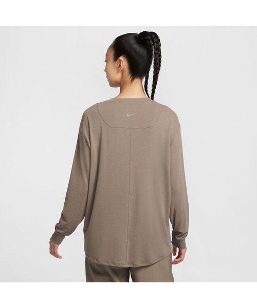 NIKE（ナイキ）の「ナイキ NIKE ナイキ  ワン DF ルーズ L/S トップ（Tシャツ/カットソー・レディース・ブラウン/ブラック・S/M/L/XL）」の10枚目の写真