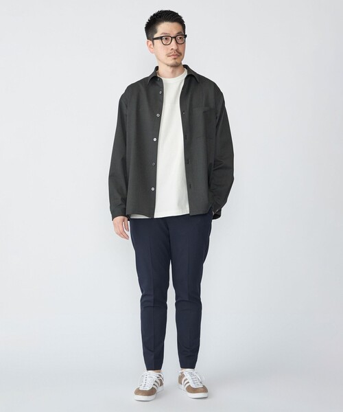 SHIPS（シップス）の「SHIPS: SMART MERINO(R) レギュラーカラー シャツ（シャツ/ブラウス・メンズ・ヘザーグレー/ダークグレー/キャメル・LARGE/MEDIUM/SMALL/X-LARGE）」の4枚目の写真