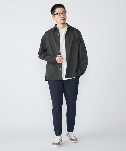 SHIPS（シップス）の「SHIPS: SMART MERINO(R) レギュラーカラー シャツ（シャツ/ブラウス・メンズ・ヘザーグレー/ダークグレー/キャメル・LARGE/MEDIUM/SMALL/X-LARGE）」の5枚目の写真