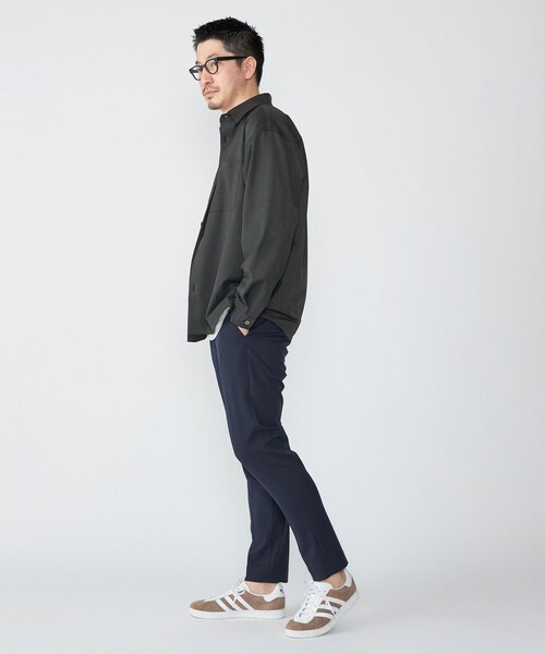 SHIPS（シップス）の「SHIPS: SMART MERINO(R) レギュラーカラー シャツ（シャツ/ブラウス・メンズ・ヘザーグレー/ダークグレー/キャメル・LARGE/MEDIUM/SMALL/X-LARGE）」の6枚目の写真