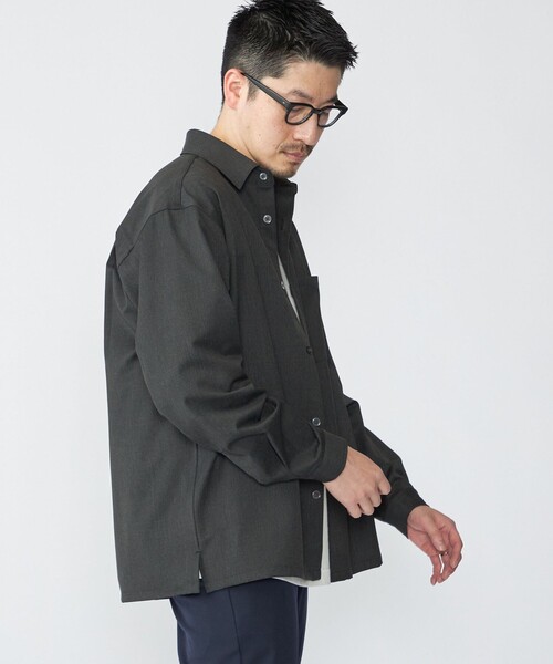 SHIPS（シップス）の「SHIPS: SMART MERINO(R) レギュラーカラー シャツ（シャツ/ブラウス・メンズ・ヘザーグレー/ダークグレー/キャメル・LARGE/MEDIUM/SMALL/X-LARGE）」の12枚目の写真