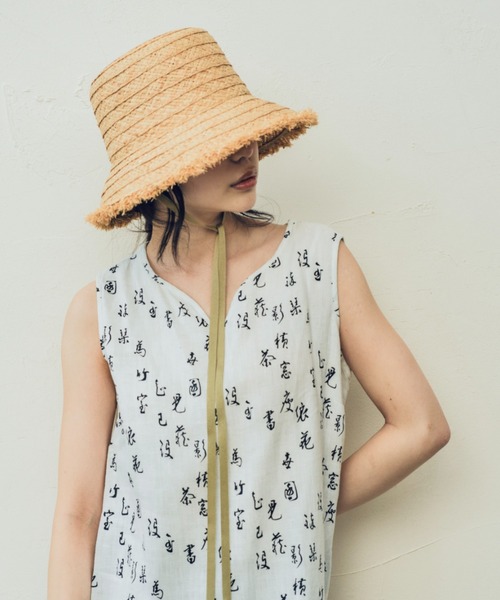 ORIENT MILLINERY（オリエント ミリナリー）の「SIAM【ｻｲｱﾑ】（ハット・レディース・ナチュラル/ブラック・FREE）」の10枚目の写真