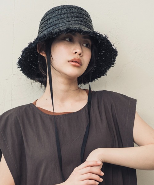 ORIENT MILLINERY（オリエント ミリナリー）の「SIAM【ｻｲｱﾑ】（ハット・レディース・ナチュラル/ブラック・FREE）」の18枚目の写真