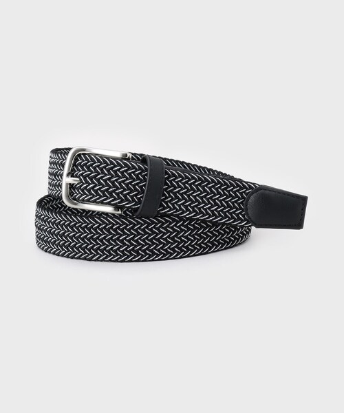 THE SHOP TK (ザ ショップ ティーケー )の「◆ゴムメッシュベルト 新色追加 / ストレッチ(ベルト・メンズ・ブラック/ベージュ系その他3/ホワイト系4/ブラック系/ブラック系2/ブラック系3・00)」の5枚目の写真