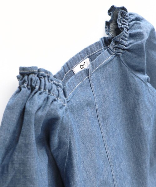 EDWIN（エドウィン）の「【Ou? by EDWIN】2WAYデニムスモック（シャツ/ブラウス・キッズ・ブルー・110/150/120/100/130/90/140）」の3枚目の写真